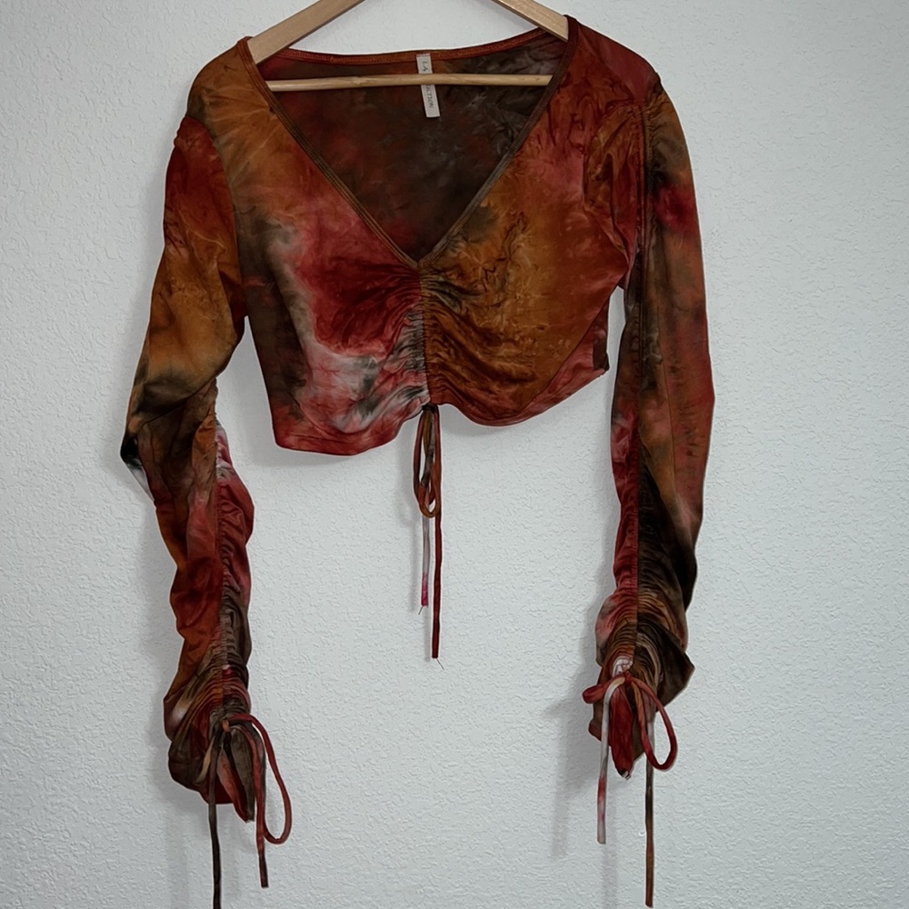 LA Seduction Ruched Crop Top